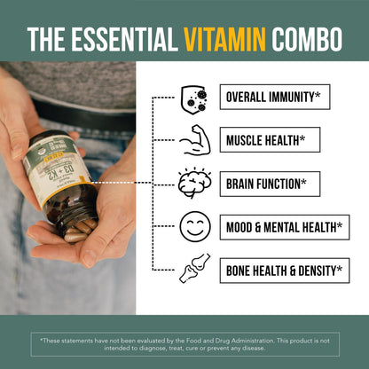 Cápsulas de vitamina D3 y K2 con prebióticos y superalimentos