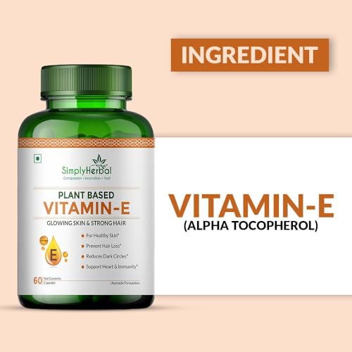 Cápsulas de Vitamina E Simply Herbal para apoyo antioxidante