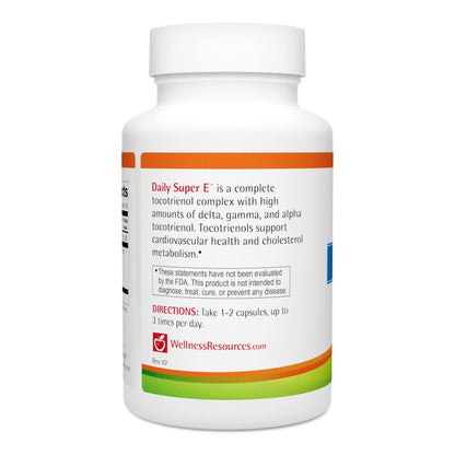 Cápsulas de vitamina e tocotrienol Wellness Resources Daily Super E color dorado