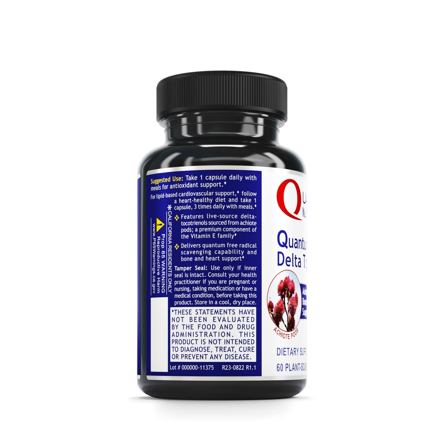Cápsulas de vitamina E tocotrienoles Quantum Delta 60 unidades