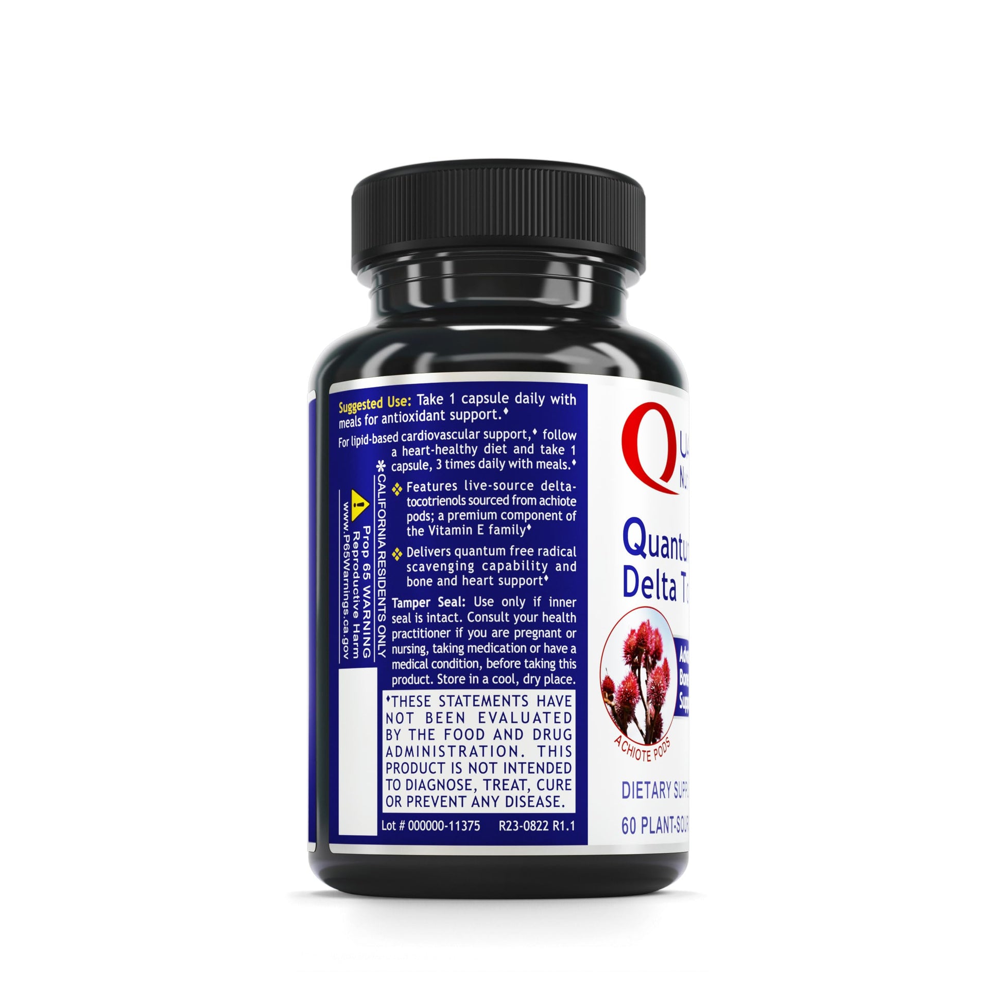 Cápsulas de vitamina E tocotrienoles Quantum Delta 60 unidades