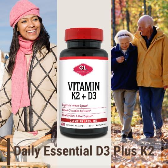 Cápsulas de vitamina K2 y D3 para fortalecer huesos y corazón