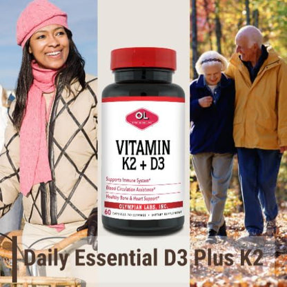 Cápsulas de vitamina K2 y D3 para fortalecer huesos y corazón