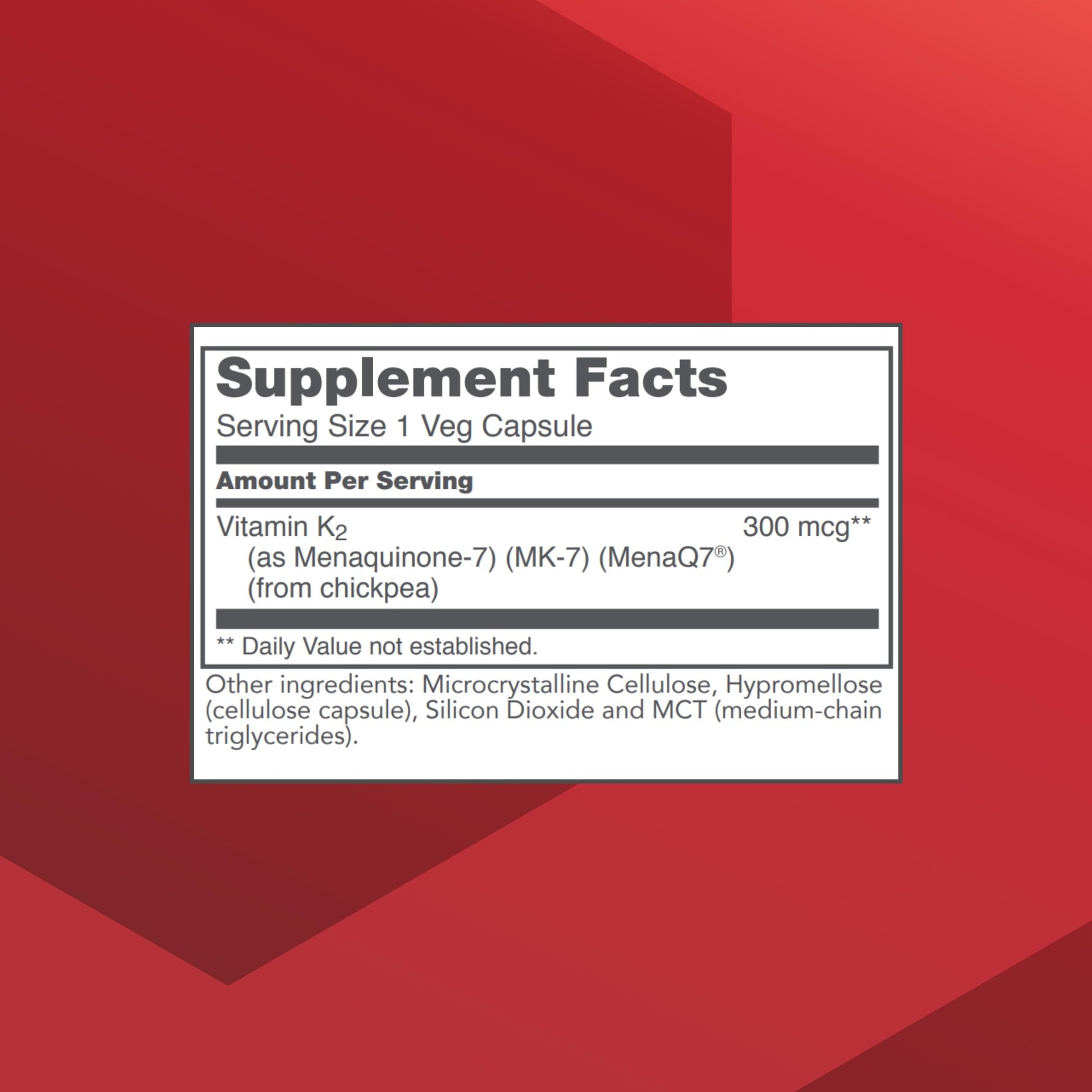 Cápsulas de vitamina k2 protocol for life balance 60 unidades