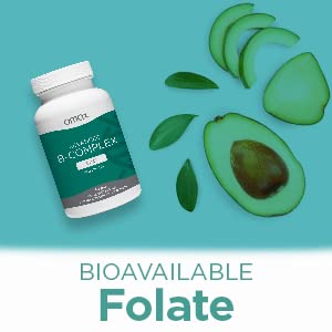 Cápsulas de vitamina Omax3 B complejo, lado