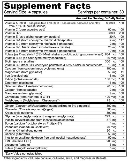 Cápsulas de vitamina prenatal Wellness Resources