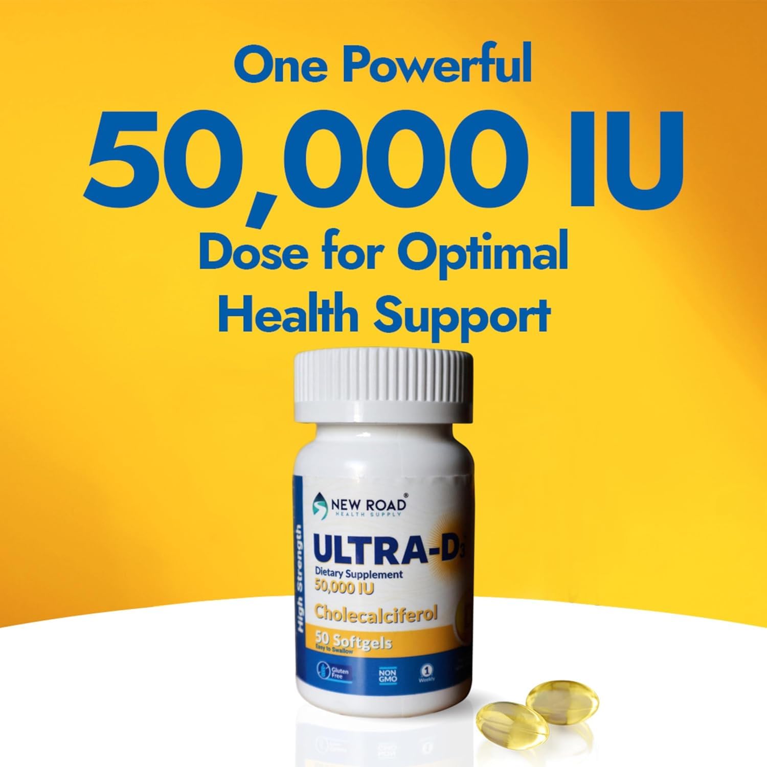 Cápsulas vitamina ULTRA-D3 sin alérgenos 50 unidades