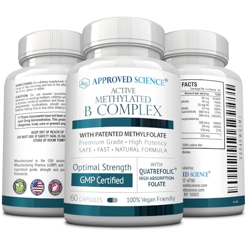 Cápsulas de vitaminas B espectro completo.