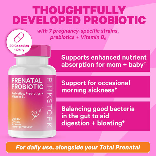 Cápsulas vitaminas prenatales Pink Stork