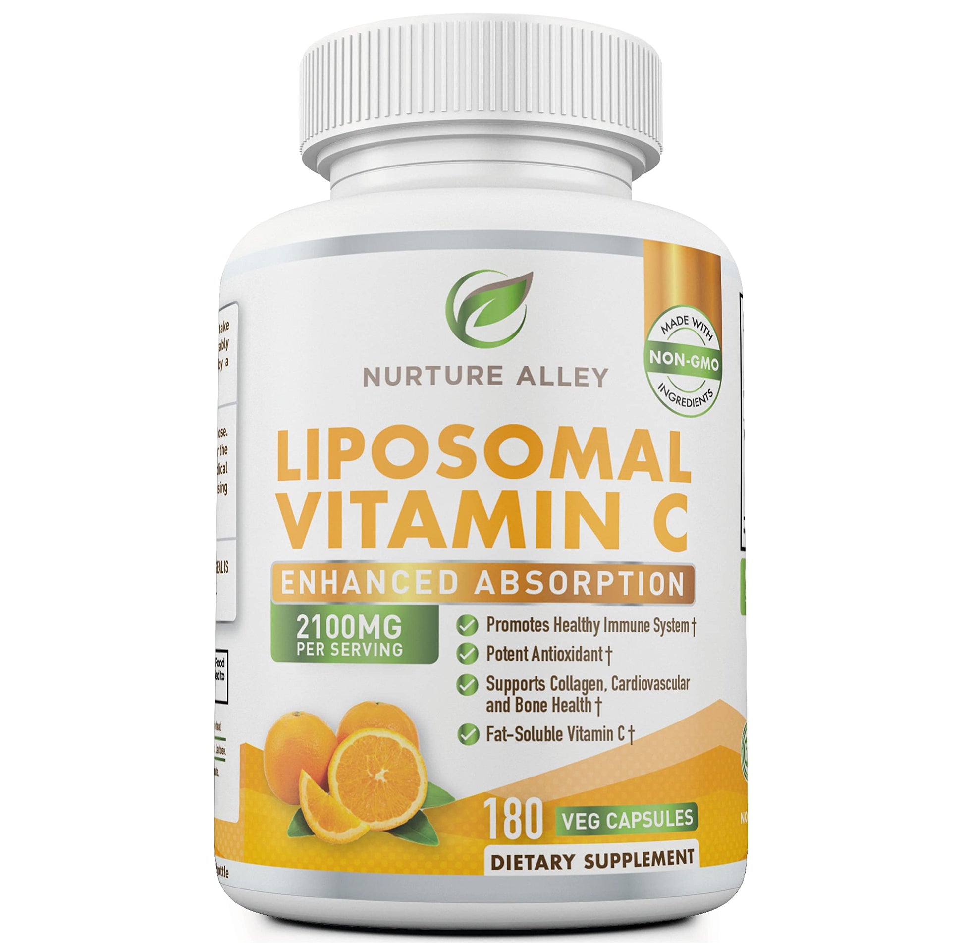 Cápsulas vitaminas vegetales vitamina C liposomal 2100mg