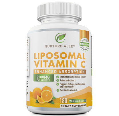 Cápsulas vitaminas vegetales vitamina C liposomal 2100mg
