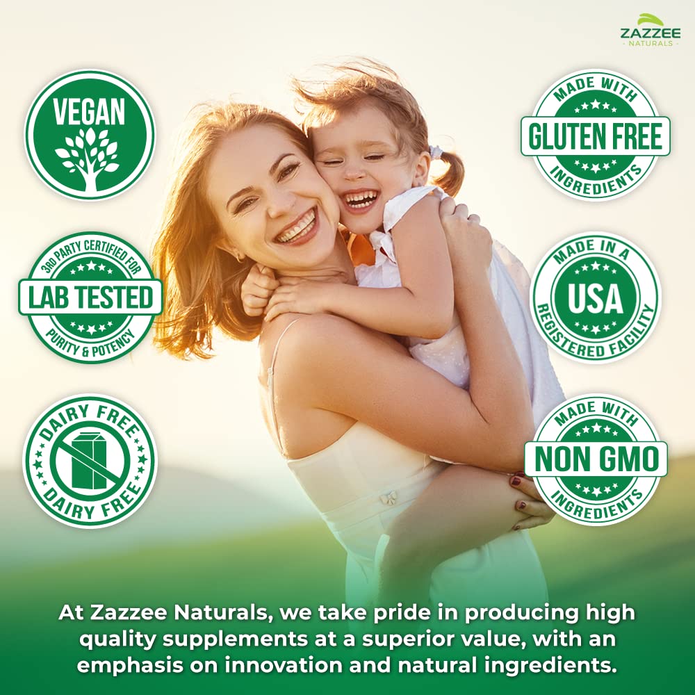 Cápsulas Vitex orgánico vegano complementos Zazzee en bote