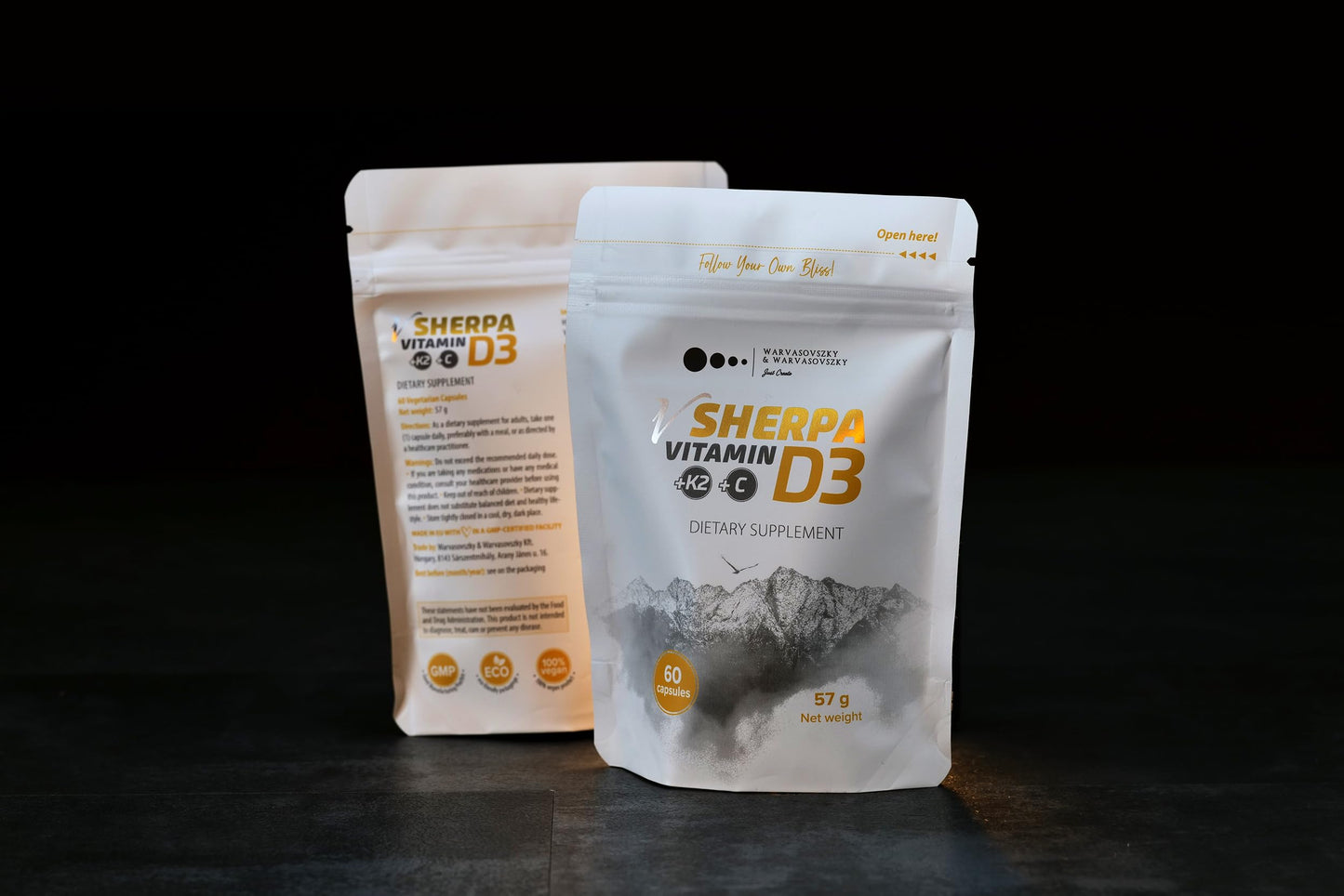 Capsulas vSherpa vitamina d3 4000 ui y vitamina k2 para salud ósea