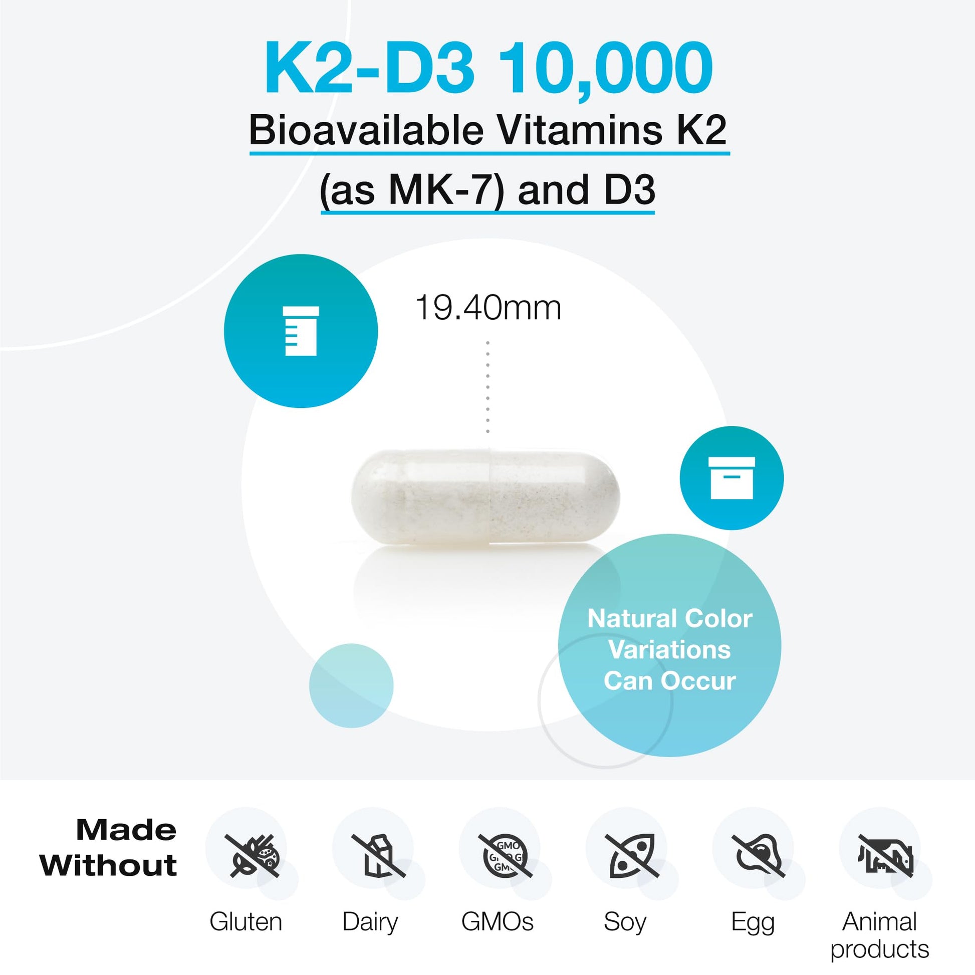 Cápsulas XYMOGEN K2-D3 para salud ósea