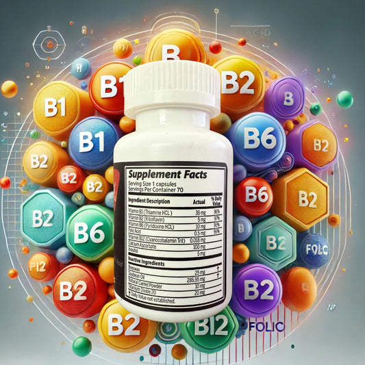 Cápsulas Yectabion complejo B multivitamínico para energía