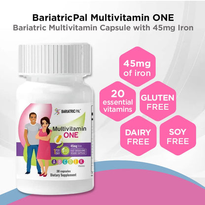 Características BariatricPal Multivitamin ONE sin gluten