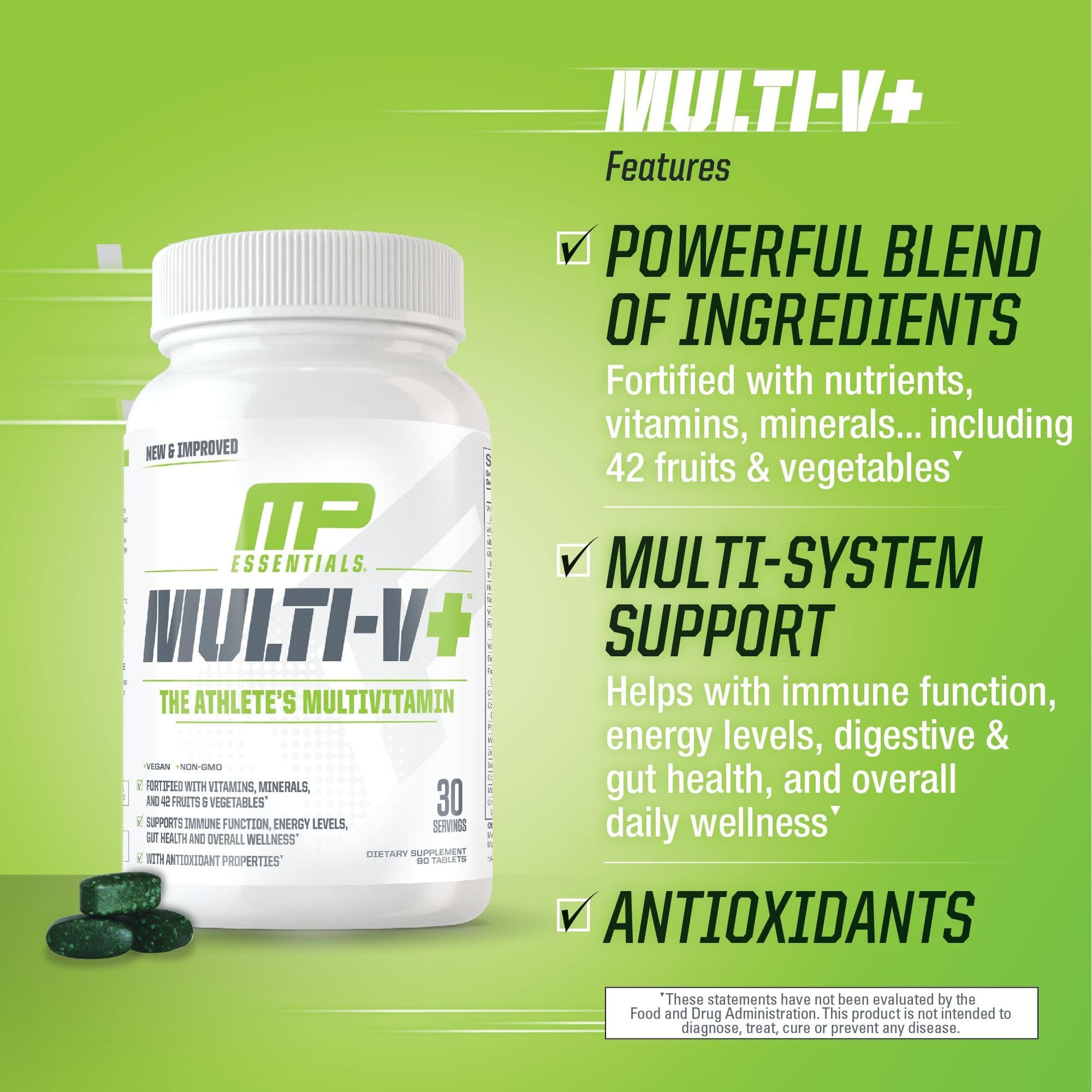 Características destacadas del suplemento Multi-V+