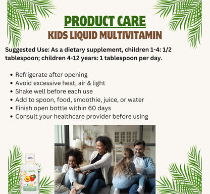 Características del multivitamínico Go Healthy Kids libre de gluten.