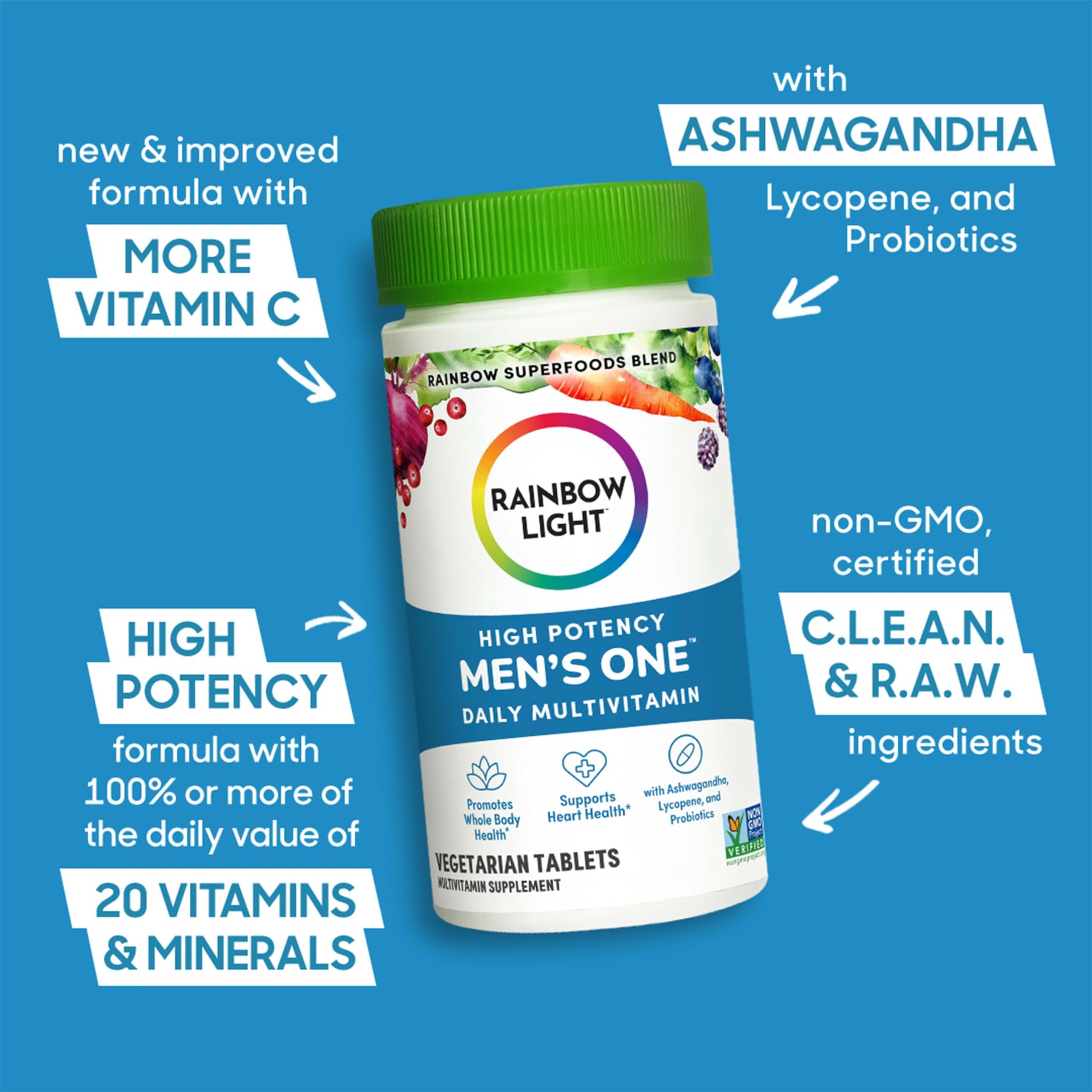 características del multivitamínico rainbow light alta potencia