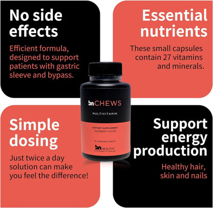 Características principales de BN Chews multivitamínico