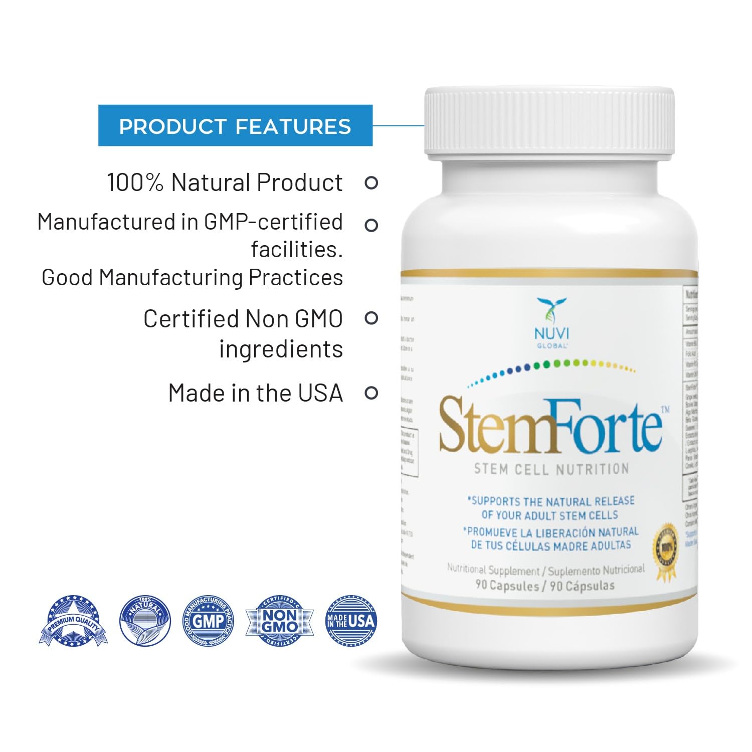 Características de los suplementos StemForte
