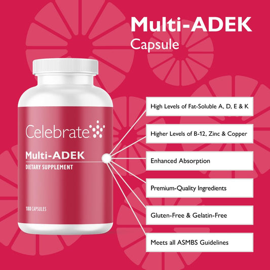 Características del suplemento ADEK Celebrate