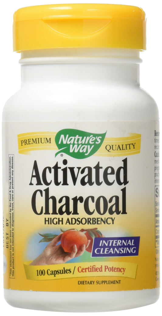 Carbón activado Nature's Way 560 mg 100 cápsulas