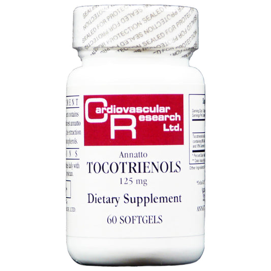 Cardiovascular Research tocotrienoles annatto vitamina e caja blanca 60 cápsulas