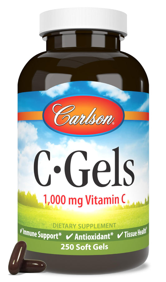 Carlson C-Gels vitamina c 1000mg cápsulas blancas 250 unidades