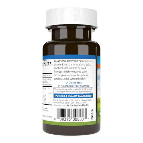 cápsulas blandas tocotrienoles Carlson 40 mg vitamina e