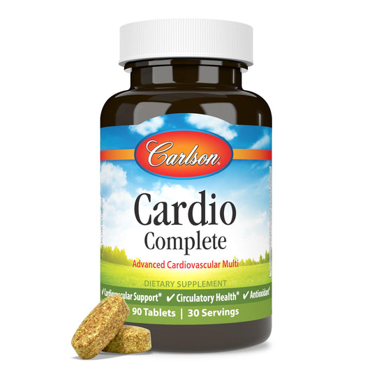 Botella de Cardio Complete de Carlson para la salud cardíaca