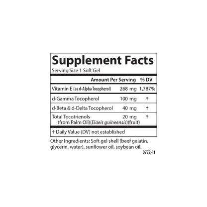 Carlson E-Gems cápsulas vitamina e antioxidante 240 unidades