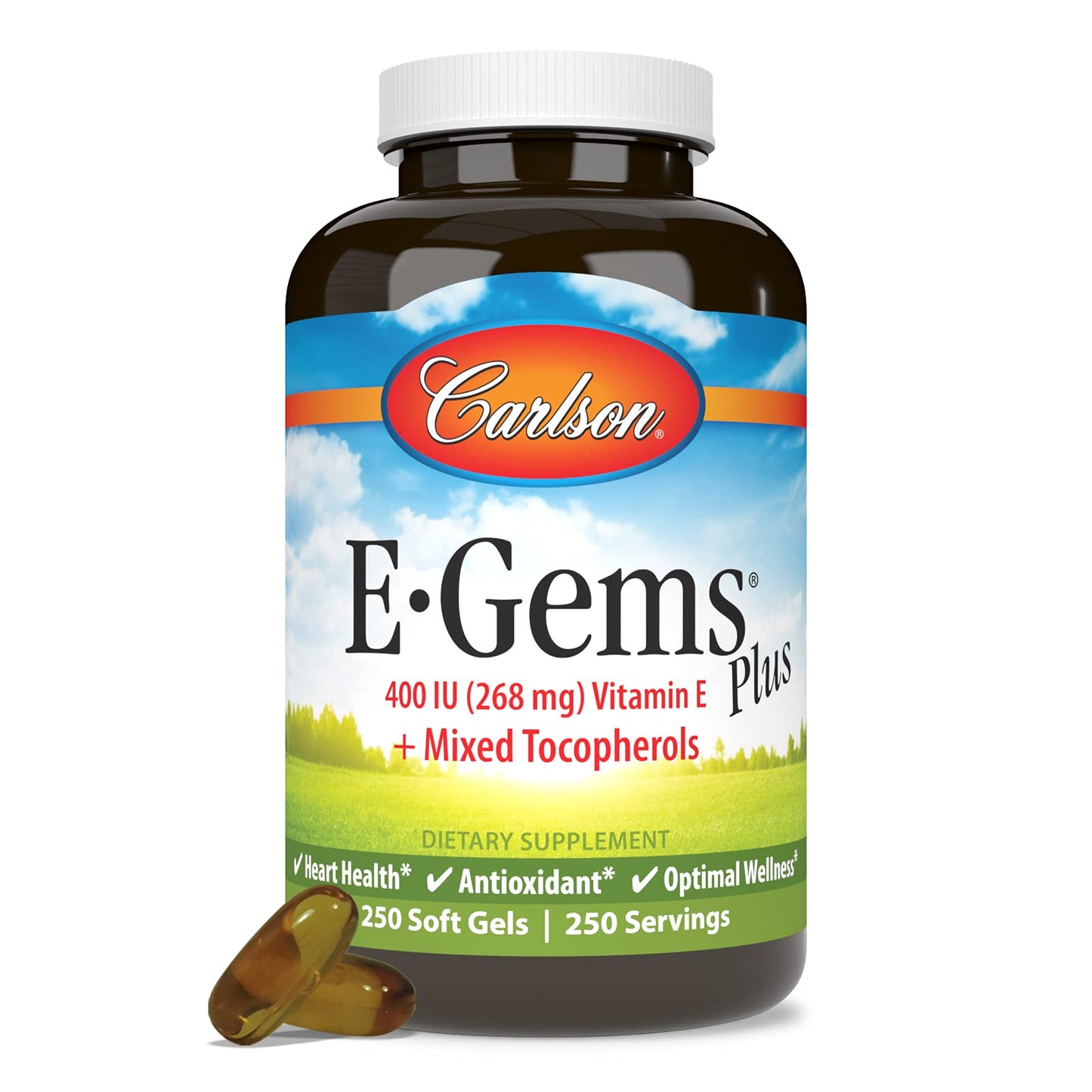 Carlson e-gems plus botella y caja