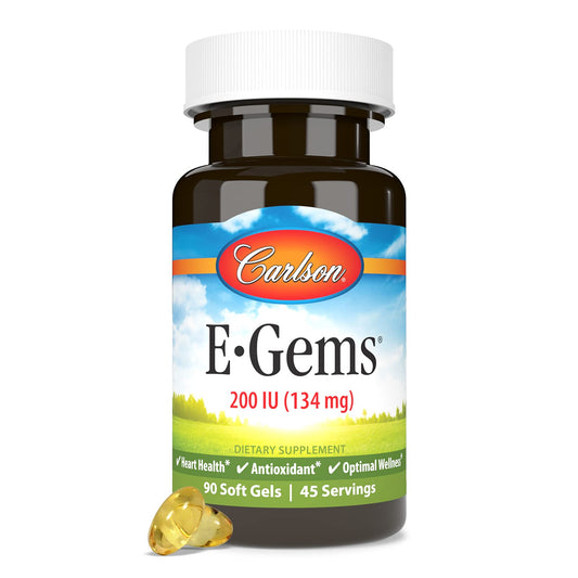 Carlson E-Gems vitamina e natural 200 IU envase