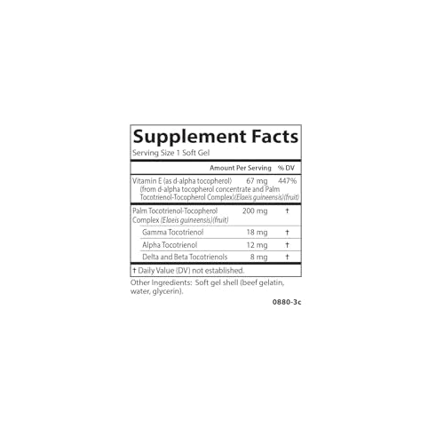 envase cápsulas blandas Carlson vitamina e tocotrienoles