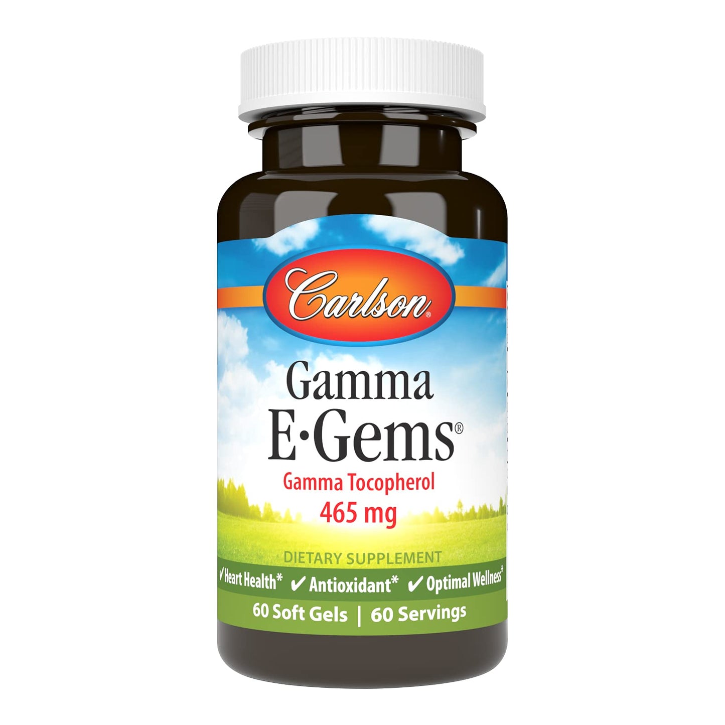 Carlson Gamma E-Gems 465 mg cápsulas antioxidantes corazón