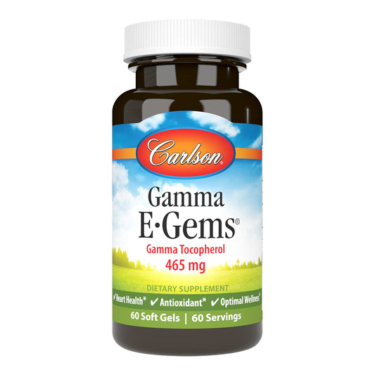 Carlson Gamma E-Gems 465 mg cápsulas antioxidantes corazón