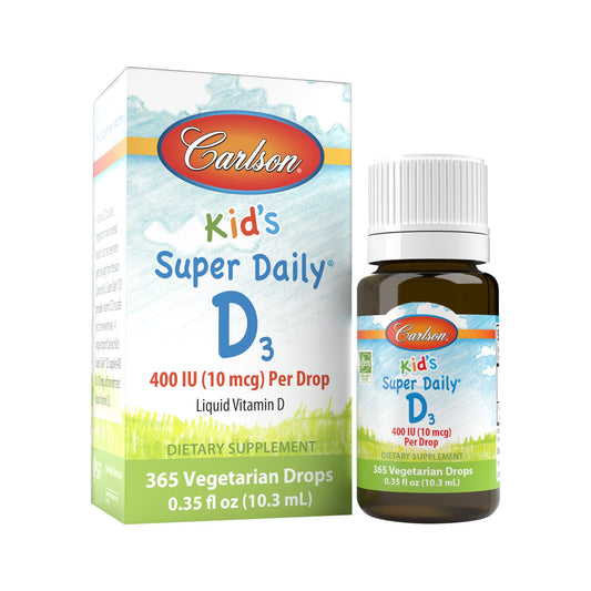 Carlson gotas vitamina D3 para niños 400 UI
