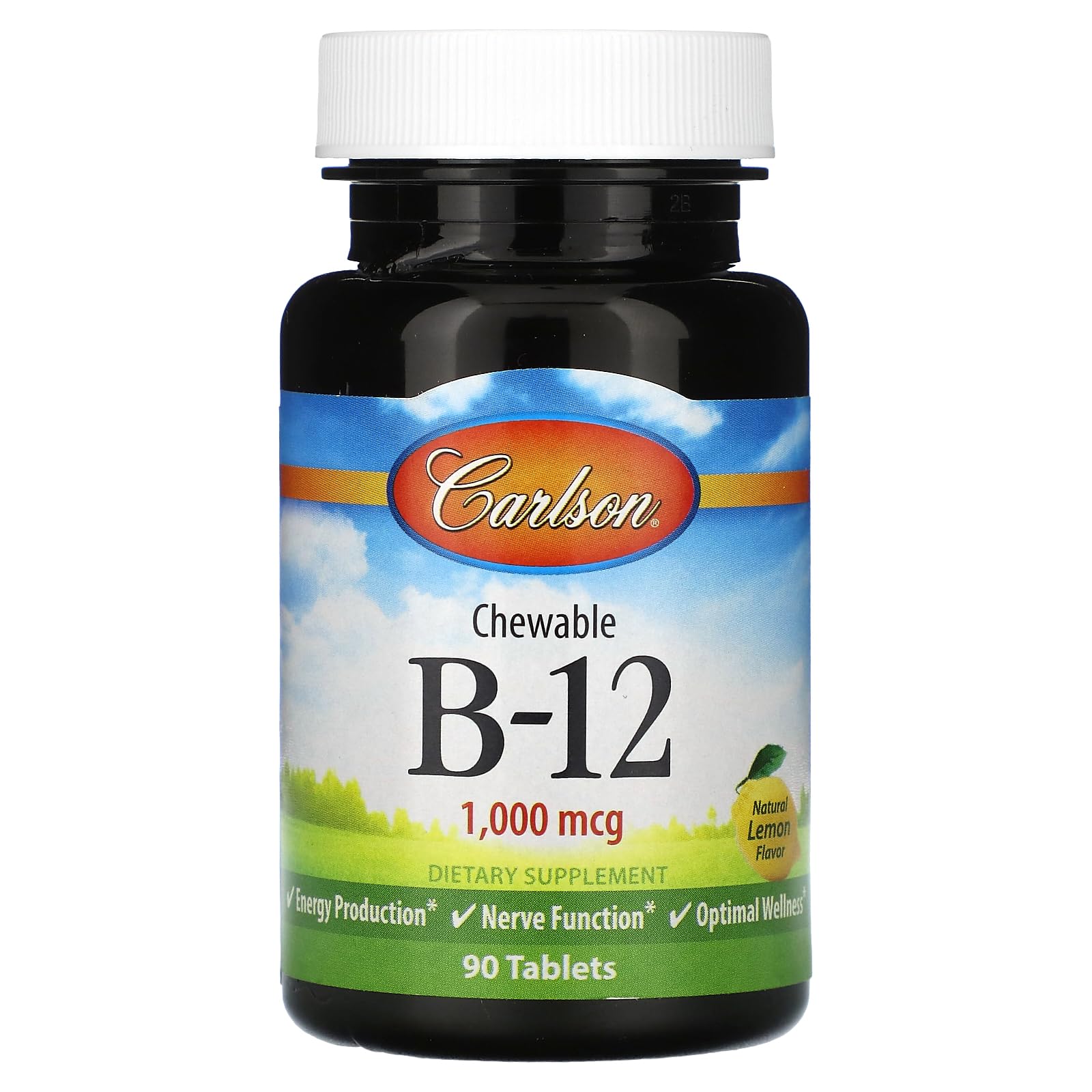 Carlson Labs B12 1000mcg tabletas masticables caja