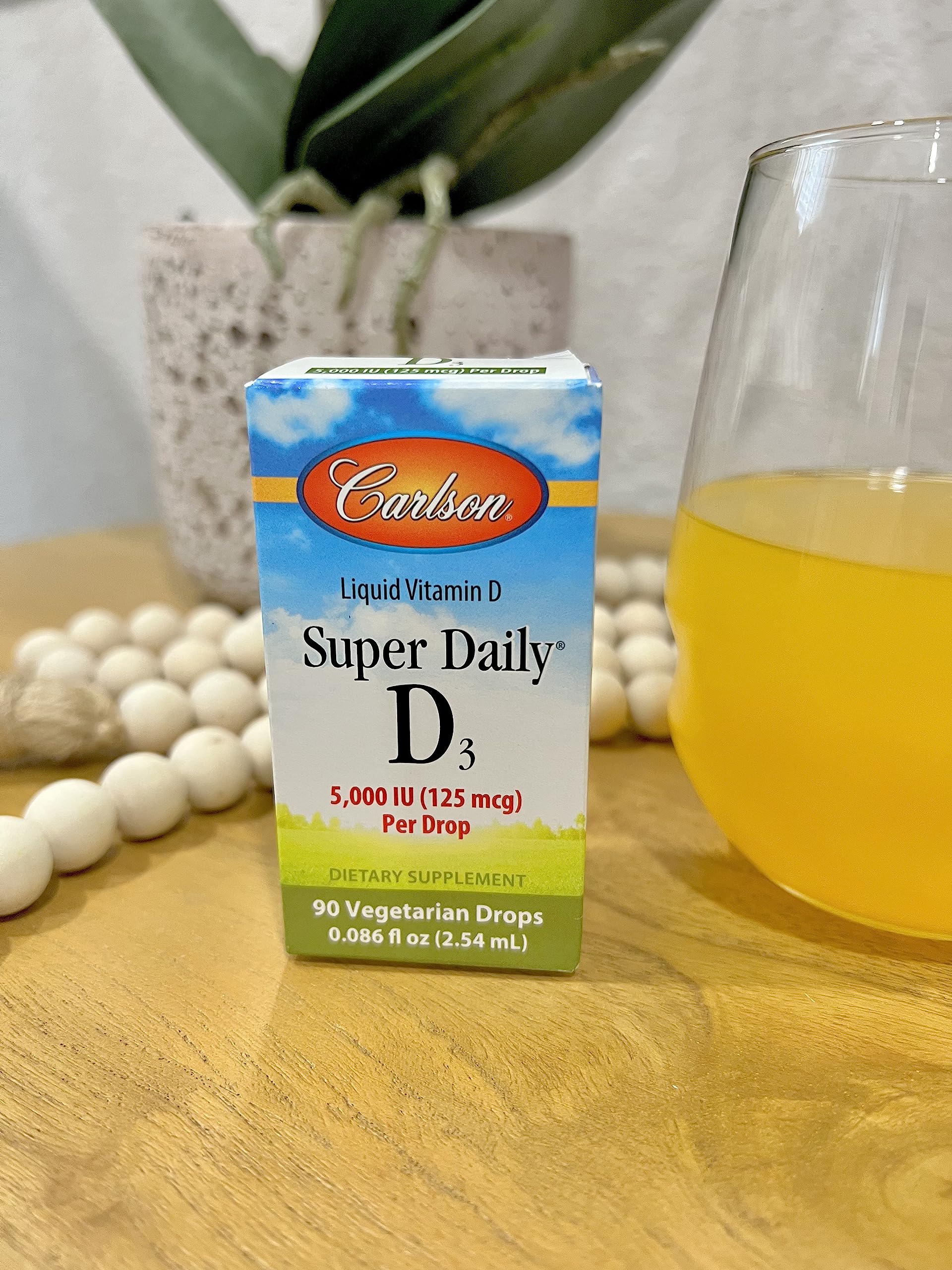 Carlson liquid vitamin d3 5000 iu per drop for bones and immunity