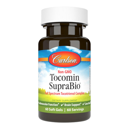 Frasco Carlson Tocomin SupraBio 60 cápsulas de tocotrienoles