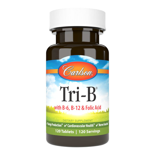 Carlson Tri-B vitaminas b para salud cardiovascular