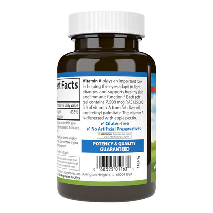 Carlson vitamina a cápsulas blandas 25000 ui probadas calidad