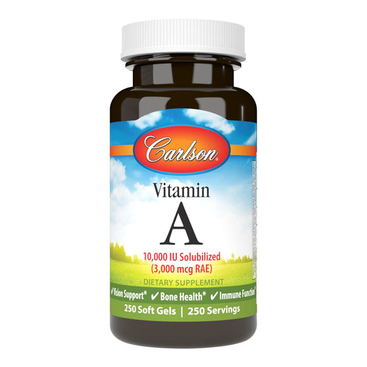 Carlson vitamina A cápsulas suaves 250 unidades