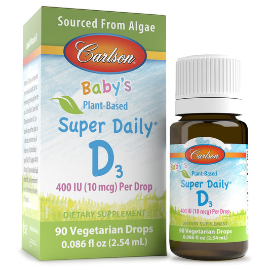 Carlson vitamina D3 líquida para bebés, envase 90 gotas