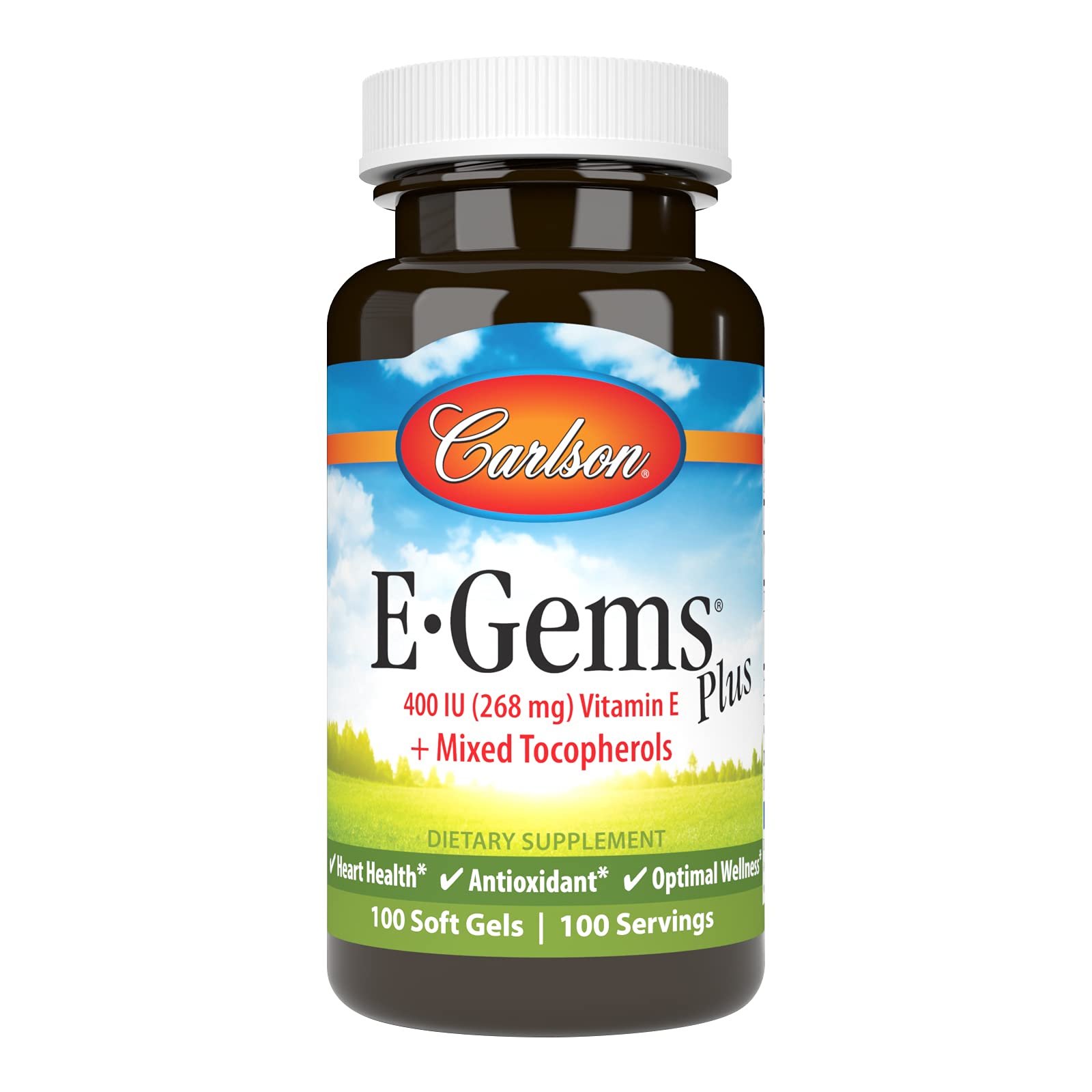 Carlson vitamina e e-gems plus 400 ui botella 100 soft gels