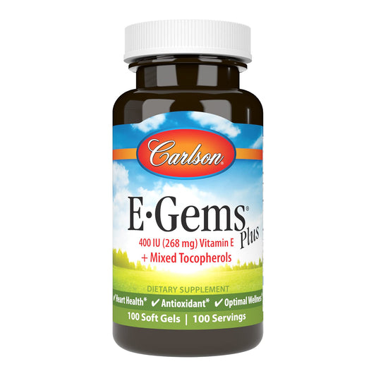 Carlson vitamina e e-gems plus 400 ui botella 100 soft gels