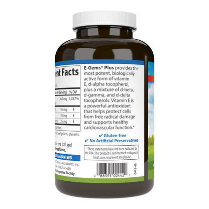 Carlson vitamina e etiqueta y detalles