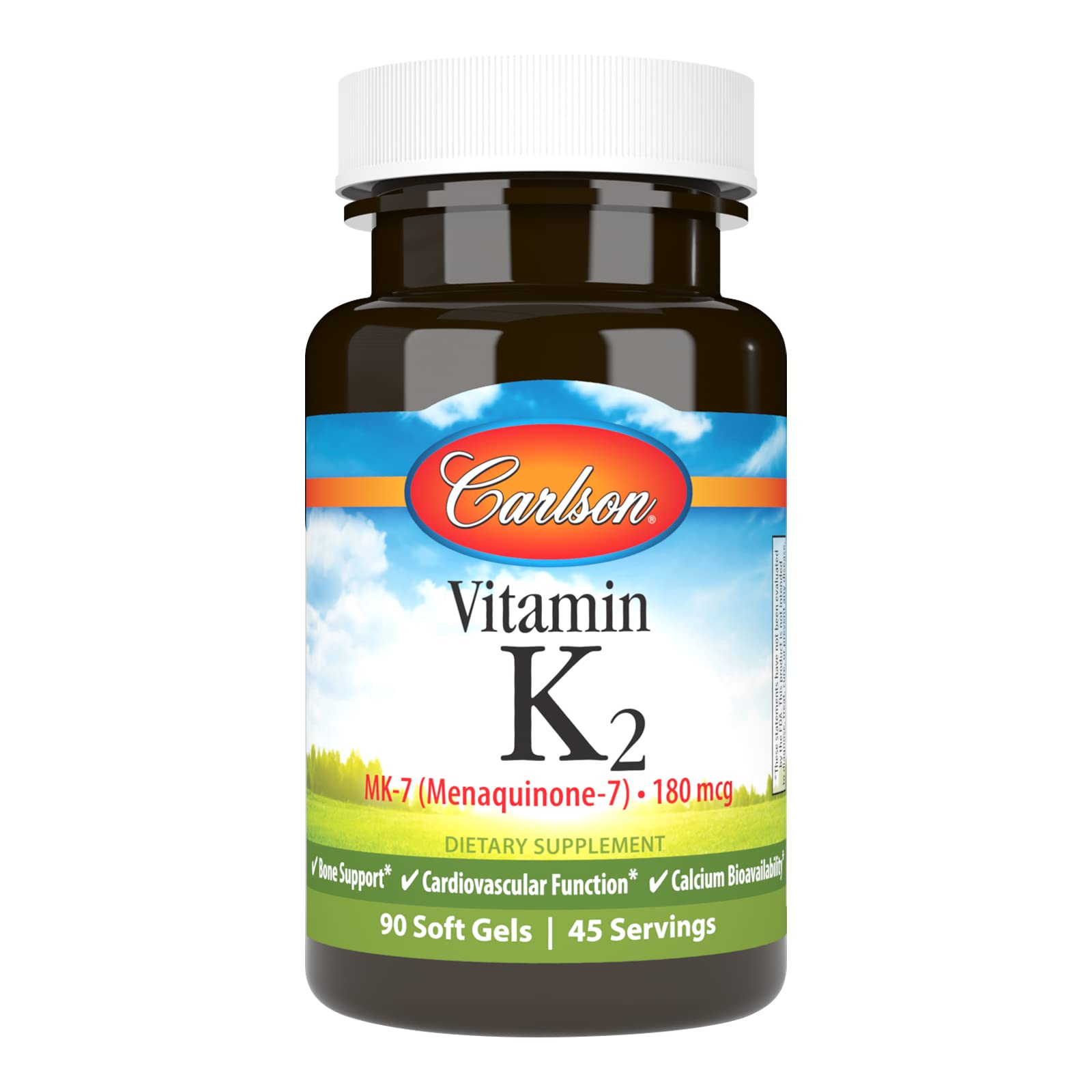 Carlson vitamina k2 mk-7 90 cápsulas blandas apoyo óseo