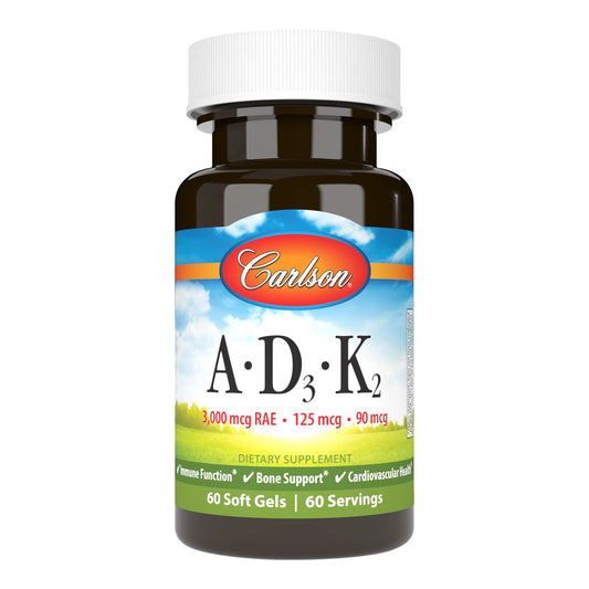 Carlson vitaminas A D3 K2 cápsulas blandas 60 unidades